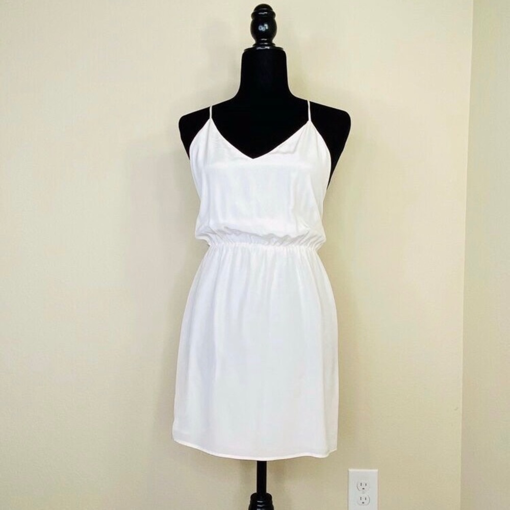 Rory Beca White Silk Mini Dress